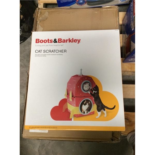 Boots and Barkley cat scratcher