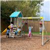 Image 3 : Brighten up your backyard with this exciting playset in new light colors that provide cooler surface