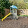 Image 4 : Brighten up your backyard with this exciting playset in new light colors that provide cooler surface