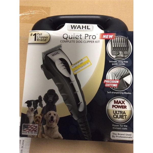 Wahl  quiet pro complete dog clip kit retails for $50