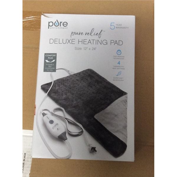 Pure relief deluxe heating pad