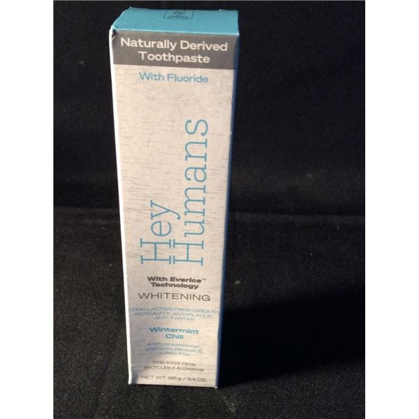 Hey Humans  whitening winter Mitchell toothpaste with fluoride