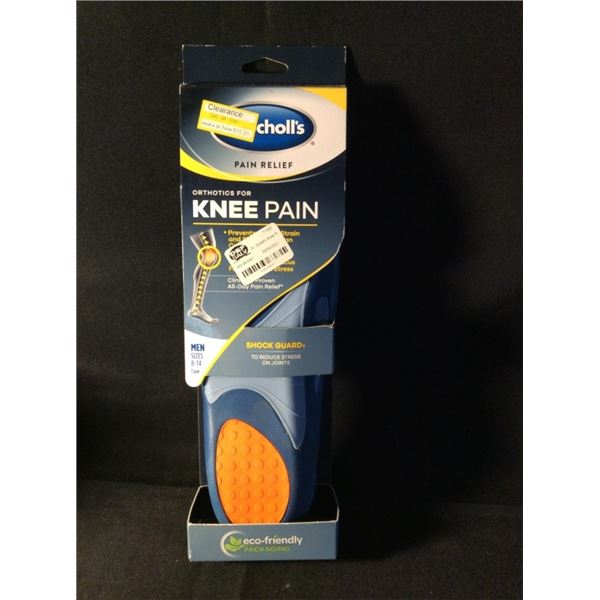 Dr. Scholls pain relief knee pain shot guard to reduce stress on joints men’s size 8 to 14