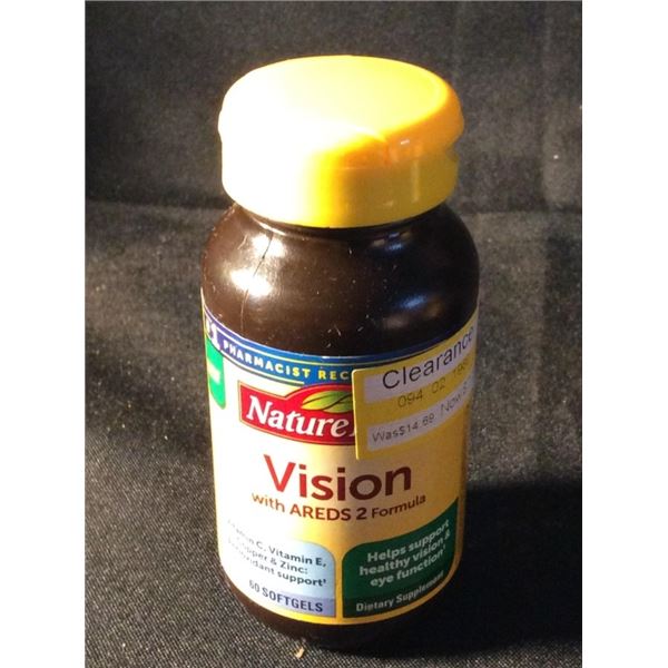 Nature made vision with Areds 2 formula 60 softgels