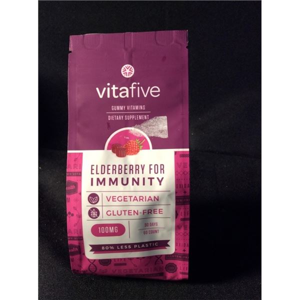 Vita five  elderberry for immunity 60 count gummy