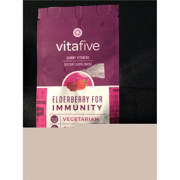 Vita five  elderberry for immunity 60 count gummy