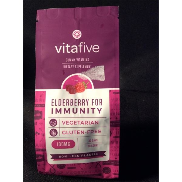 Vita five  elderberry for immunity 60 count gummy