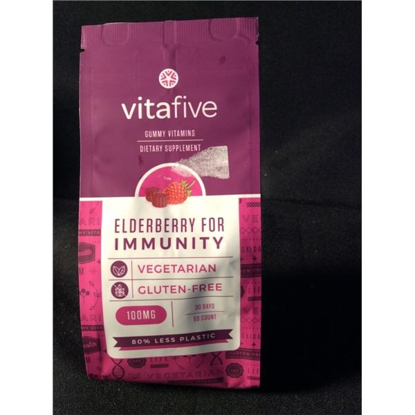 Vita five  elderberry for immunity 60 count gummy