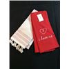 Image 1 : Two dish towels I love us