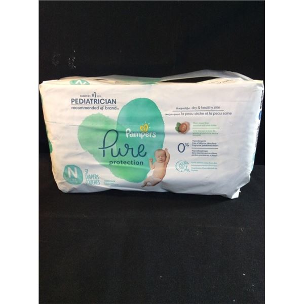 Pampers pure protection newborn size 31 diapers