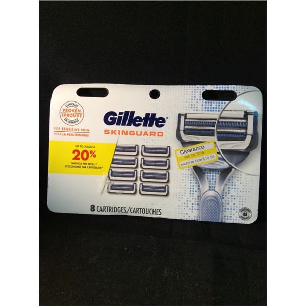Gillette skin guard eight cartridges