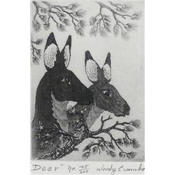 Woody Crumbo, Etching
