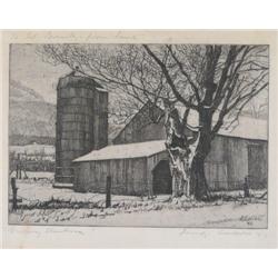 Luigi Lucioni, Etching