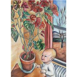 Louise Ronnebeck, Oil on Canvas