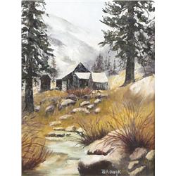 Ida Linqk, Oil on Board