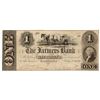 Image 1 : Georgetown, D.C. 1852 $1 Farmer's Bank Obsolete Bank Note
