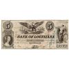 Image 1 : LA. 1862 $5 Bank of Louisiana Blue Forced Issue Obsolete Bank Note