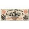 Image 1 : NC. 1859 $5 Bank of Lexington Obsolete Bank Note