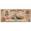 Image 1 : NC. 1860 $5 Miners & Planters Obsolete Bank Note