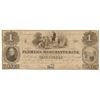Image 1 : Washington, DC. 1851 $1 Farmer's & Mechanics Bank Obsolete Note