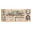 Image 1 : Type 69. 1864 $5 Confederate States Note