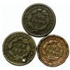 Image 2 : Group of 3 Braided Hair Large Cents 1833, 1842, 1852