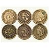 Image 1 : Set of 6 CuNi Indian Head Cents