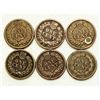 Image 2 : Set of 6 CuNi Indian Head Cents