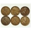 Image 1 : Group of 6 Lincoln Wheat Cents 1925-S to 1927-S