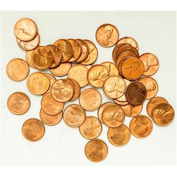 Roll of 1958 Lincoln Memorial Cents UNC