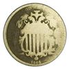 Image 1 : 1866 With Rays Shield Nickel