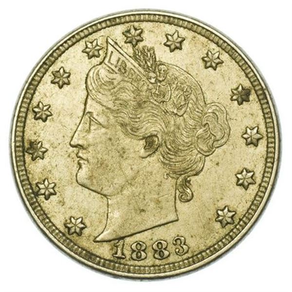 1883 No Cents Liberty V Nickel