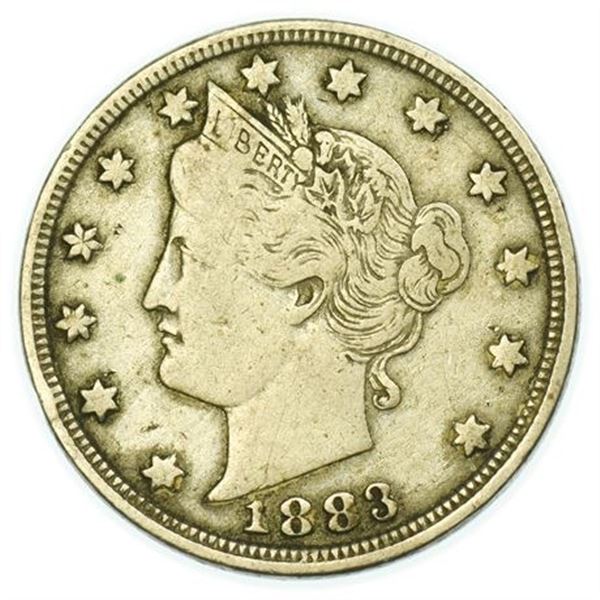 1883 With Cents Liberty V Nickel