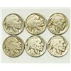 Image 1 : Group of 6 Buffalo Nickels 1918-1926