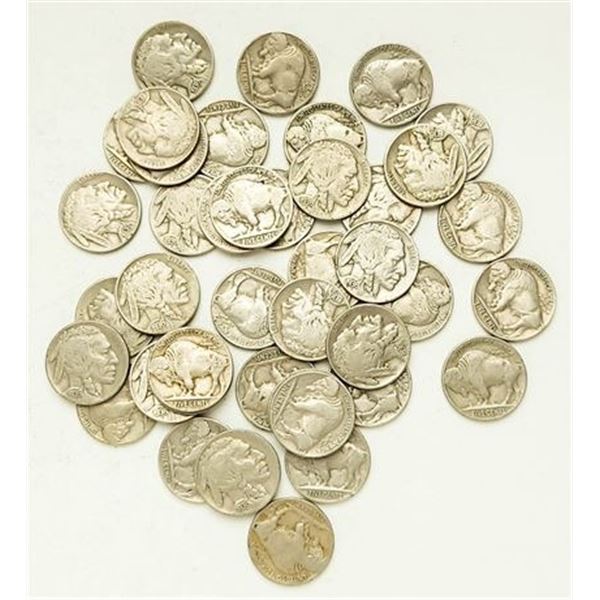 Roll of 1936 Buffalo Nickels Full Date