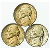 Image 1 : Group of 3 Jefferson Nickels 1941, 1946-D, 1947-D