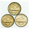 Image 2 : Group of 3 Jefferson Nickels 1941, 1946-D, 1947-D