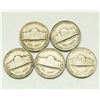 Image 2 : Group of 5 Jefferson Nickels 1949- 1957-D