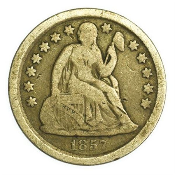 1857 Seated Liberty Dime