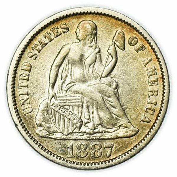 1887 Seated Liberty Dime