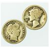 Image 1 : Pair of Dimes 1913 Barber & 1916 Mercury Dime