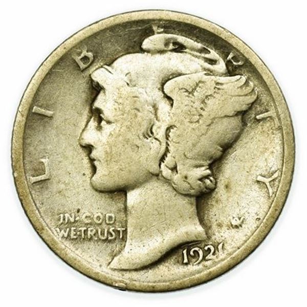 1921 Mercury Dime