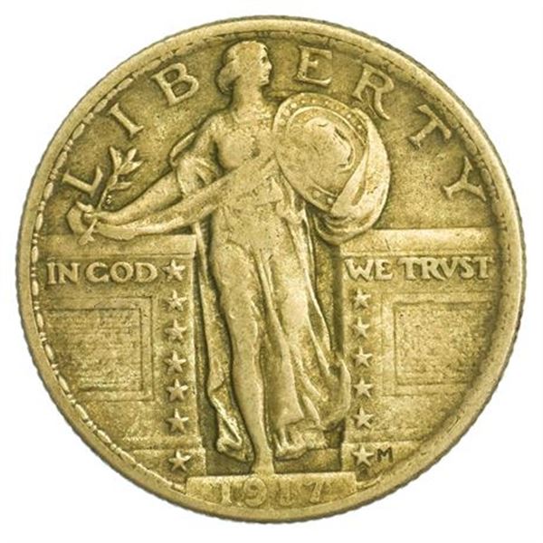 1917 Type 2 Standing Liberty Quarter
