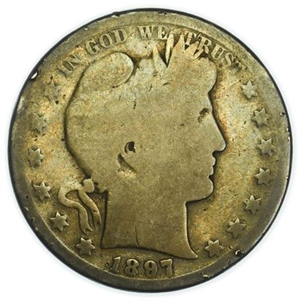 1897-S Barber Half Dollar