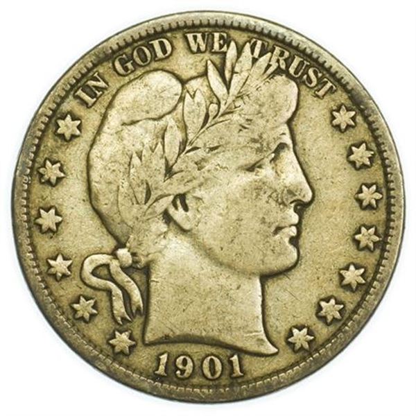 1901 Barber Half Dollar
