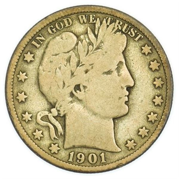 1901-S Barber Half Dollar