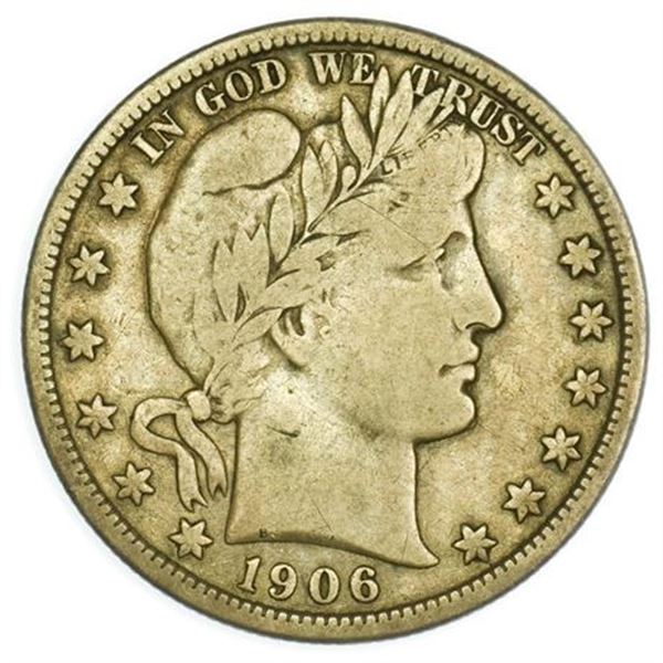 1906-D Barber Half Dollar