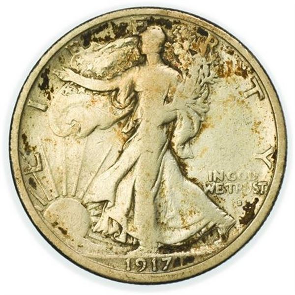 1917-S Obverse Walking Liberty Half Dollar