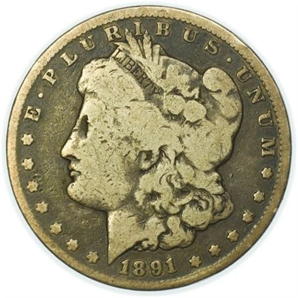 1891-CC Morgan Dollar