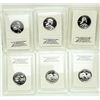 Image 1 : Lot of 6 Silver Enriched 2010 Native American Dollars
